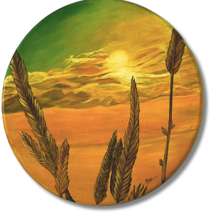 Golden Afternoon <br> 91.44 x 91.44cm <br> Acrilico sobre lienzo