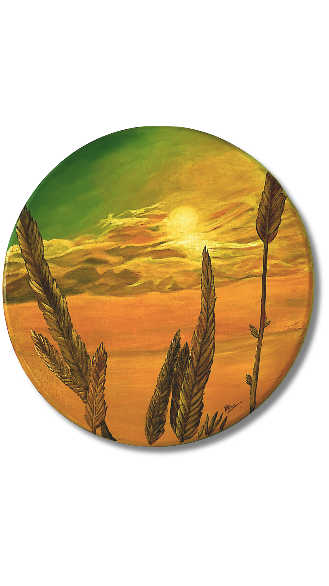 Golden Afternoon <br> 91.44 x 91.44cm <br> Acrilico sobre lienzo