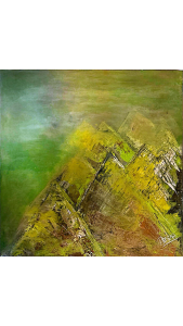 “Standing Strong” <br>50.8 x 50.8cm<br>acrilico sobre lienzo