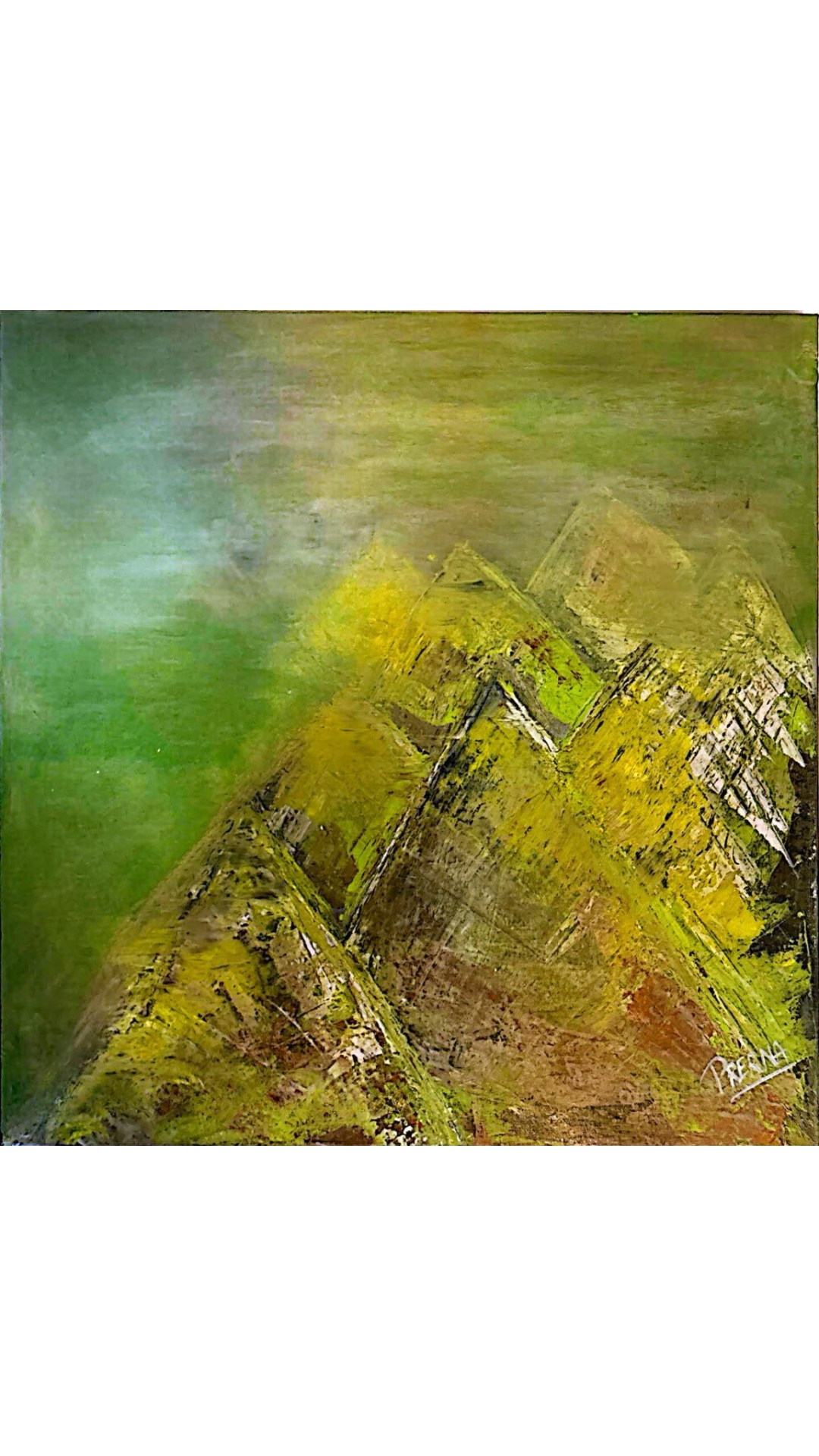 “Standing Strong” <br>50.8 x 50.8cm<br>acrilico sobre lienzo