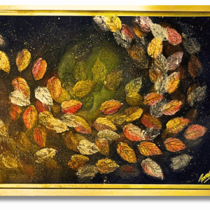 “Autumn Leaves” <br>58.42 x 78.74cm<br>Acrilico sobre lienzo