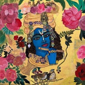 “Krishna’s feather” <br>24"x36"<br>Acrilico sobre lienzo