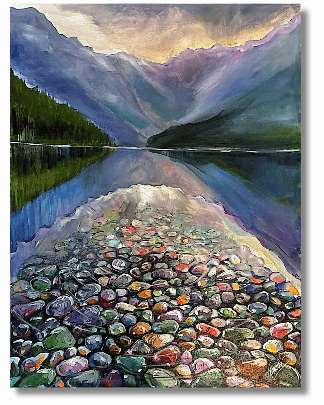 “Serene Horizon<br>60.5 x 75.5cm<br> Acrilico sobre lienzo