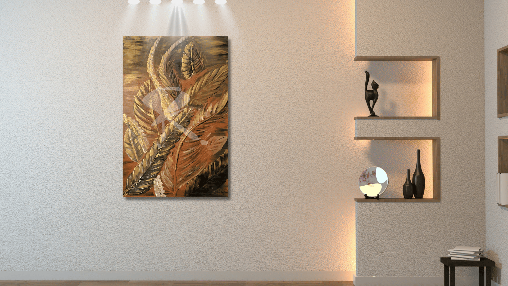 “The feathers” <br>24"x36"<br>Acilico sobre lienzo - Imagen 2