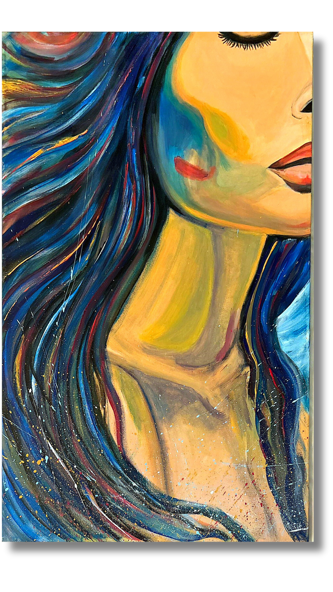 "Whispers of the Tide" <br>60.96 x 91.44cm<br>  Acrilico sobre lienzo