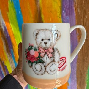 Love Bear-y Much <br> 600 mL<br>Custom Hand-Painted Epoxy Teddy Mug