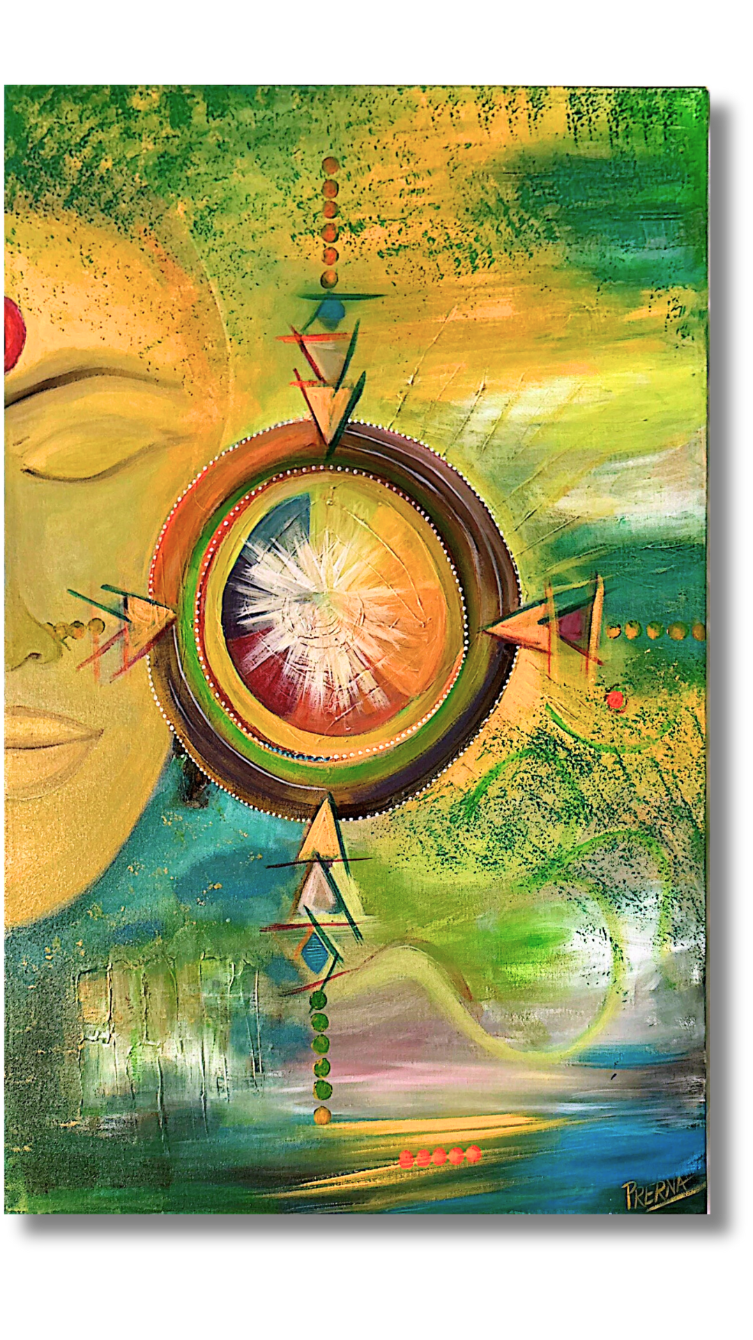 "Maya" <br>60.96 x 91.44cm<br>Acrilico sobre lienzo