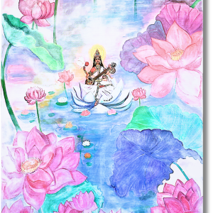 "Saraswati" <br>150 x 122cm<br>Acrilico sobre lienzo