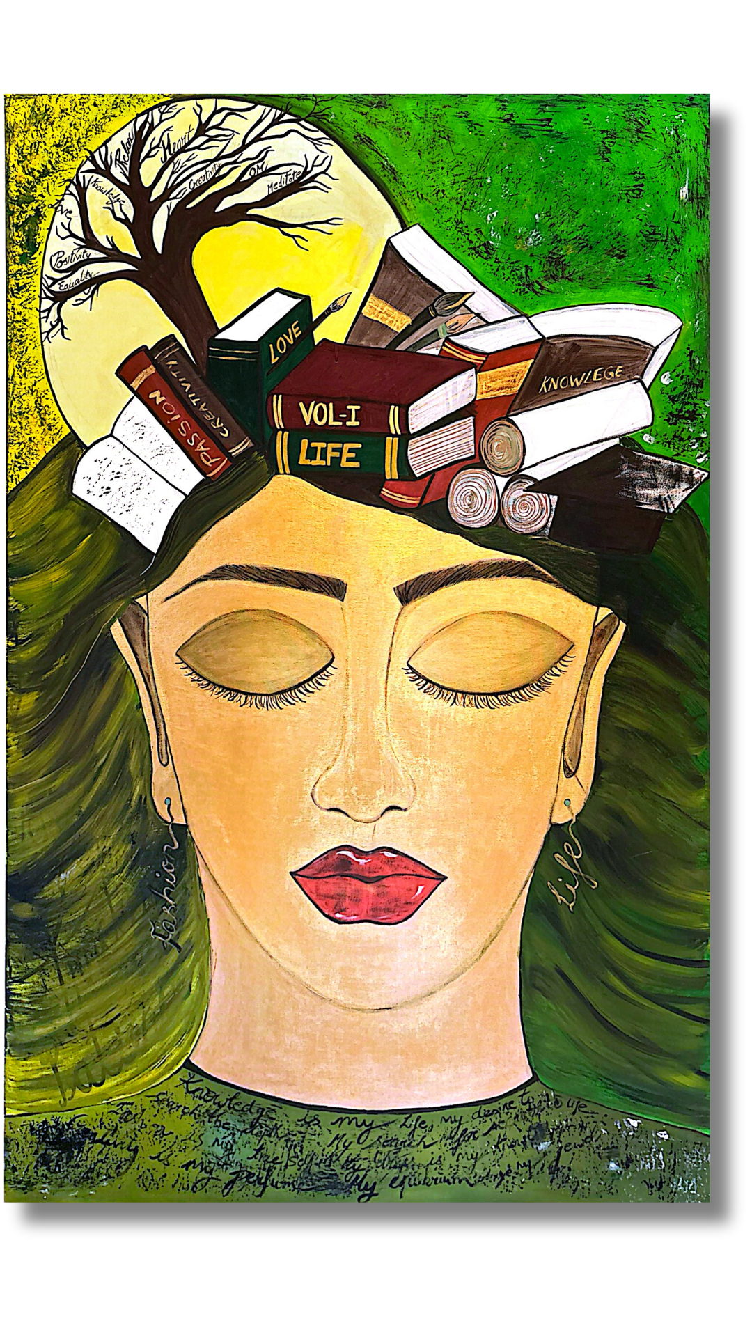 "My Message Vol.I" <br>152 x 100cm<br>Acrilico sobre lienzo