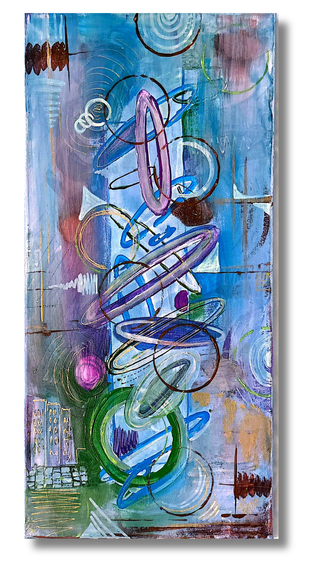 "Journey" <br>50.8 x 25.4cm<br>Acrilico sobre lienzo