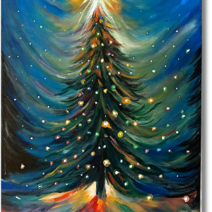 "Christmas Spirit" <br>45 x 35cm<br>  Acrilico sobre lienzo