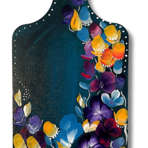Paletita de Madera (azul) <br>Acrilico sobre madera