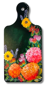 Paletita de Madera (rosa)   <br>Acrilico sobre madera