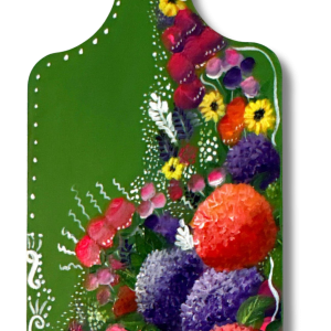 Paletita de Madera (verde)   <br>Acrilico sobre madera