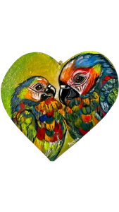 “Tropical Harmony”   <br>Acrilico sobre madera