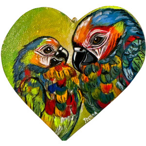 “Tropical Harmony”   <br>Acrilico sobre madera