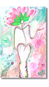 "Be The Flower" <br>91 x 60.5cm<br>Acrilico sobre lienzo
