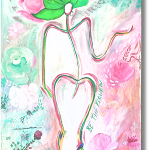 "Be The Flower" <br>91 x 60.5cm<br>Acrilico sobre lienzo
