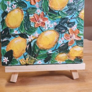 Summer is here  <br>15cms×15cms<br> Acrylic on canvas